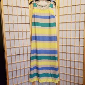 Ann Taylor Loft Lined Striped Vented Dress Sz S